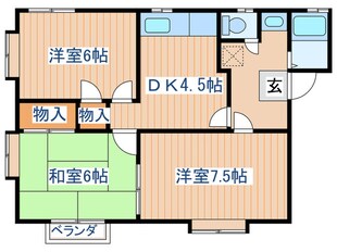 コーポ高原の物件間取画像